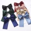 Fashion Hair Clips for Women Colorful Solid Color Bow Hair Clip Satin Cloth Hair Clips Girls Hairclip Headdress Hair Accessories