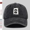 pc Samurai Cat Japanese Art Ink Wash Painting Novelty Cute Funny Cat Print Baseball Cap with Adorable Cat Pattern Design Sun Ha