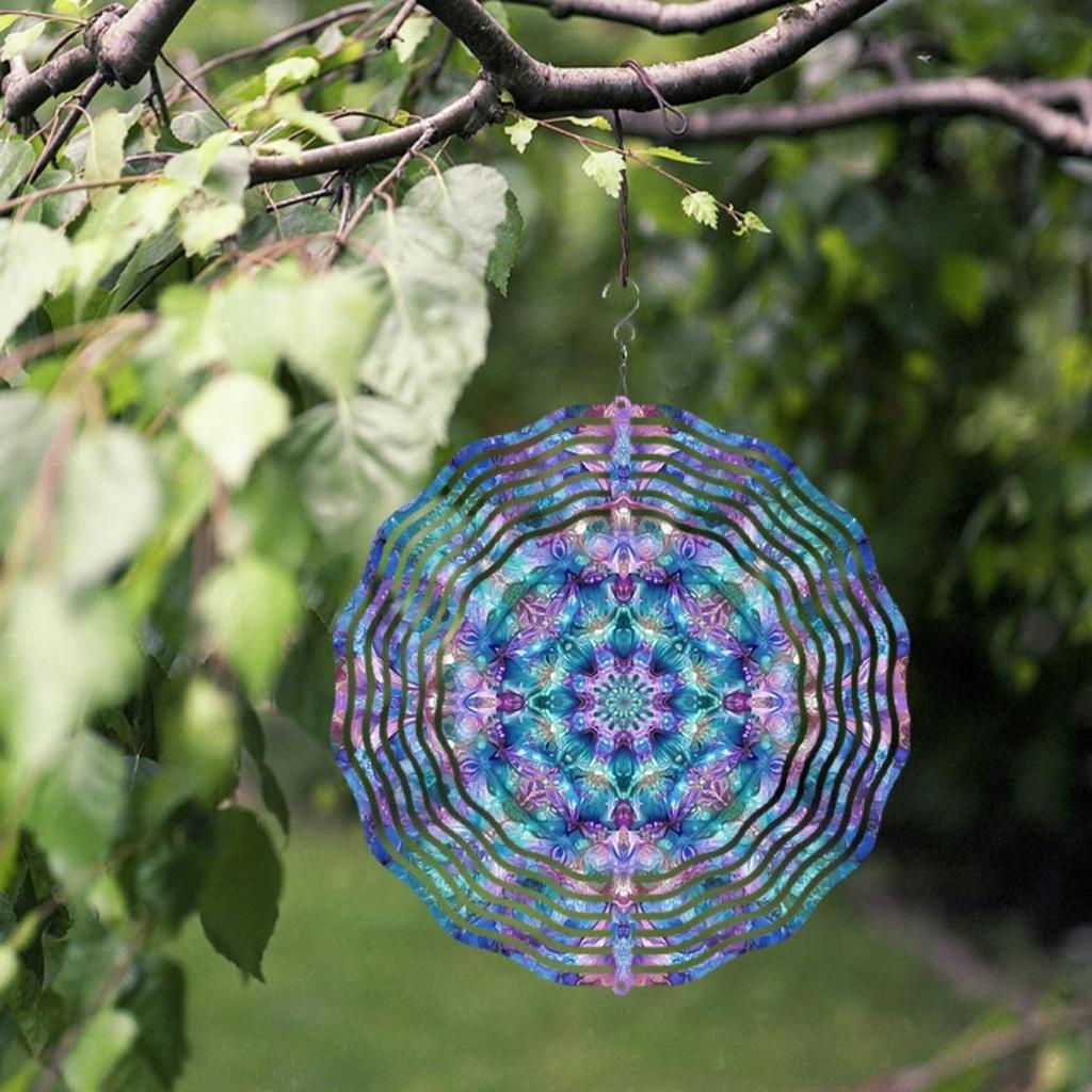 Металлический ветряк в богемном стиле, декор для сада, для улицы, батарейки не требуются, для патио, газона, двора, бохо-шик, ветряная мельница