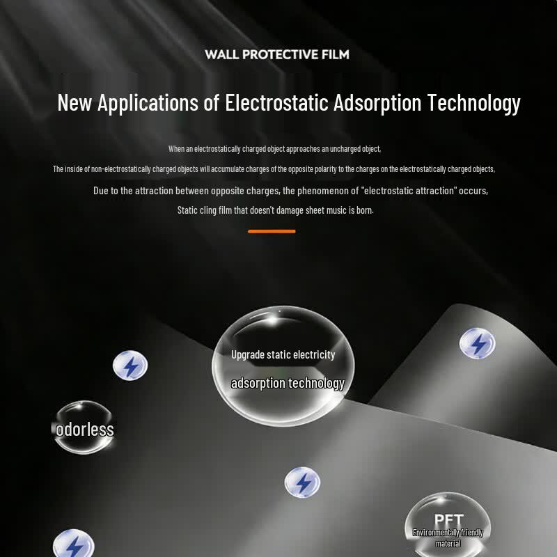 Andatong Transparent Static Cling Wall Protective Film