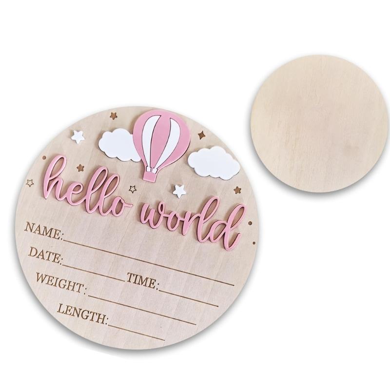 Настенная табличка для детской с настраиваемыми деталями о рождении ребенка. Безопасный нетоксичный знак-объявление для новорожденных для украшения дома, подарок