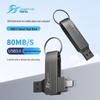 Высокоскоростная USB 3.0 флеш-накопитель Sanfu SF30 с двумя головками и вращающимся корпусом
