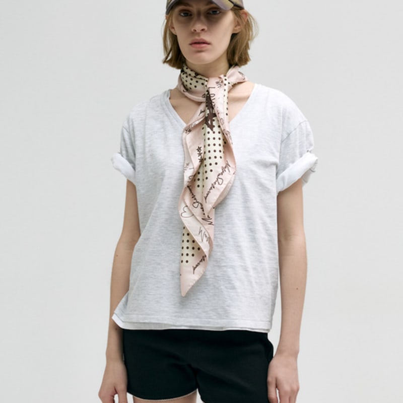 MARGESHERWOOD MARGE SKETCH SCARF_pink/beige