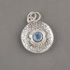Замечательный кулон с танзанитом ручной работы, кулон из стерлингового серебра 925 пробы, антикварное украшение, кулон для подарка на помолвку