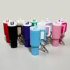 Mini Tumbler Keychain Compact Design Detachable Mini Water Cup Keychain Lipstick Holder Keyring Bag Keys Wallet Accessory