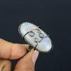 Moonstone Gemstone Copper Wire Wrapped Handmade Jewelry Ring For Wedding Gift