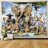 Лесной зверь Тигр Декоративный гобелен Офис Гостиная Декор Домашний Настенный Гобелен