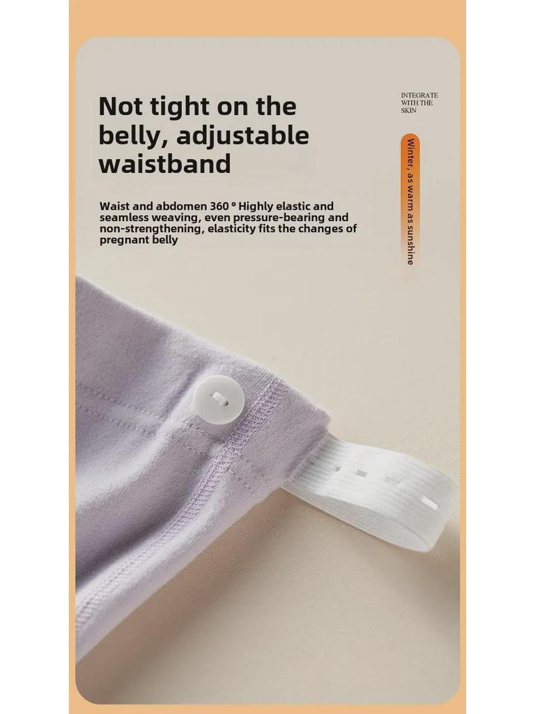 Теплые флисовые леггинсы большого размера для беременных женщин: Пижамные штаны подходят для раннего и позднего периода беременности, на осень и зиму