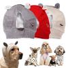 Pet Dog Hat Autumn and Winter Cute Windproof Warm Rabbit Ear Headdress Velvet Knitted Hat Puppy Pet Accessories