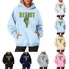 Women's Long-sleeved Printed Hooded Sweatshirt
