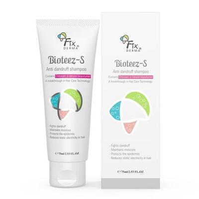 Fixderma Bioteez-S, шампунь против перхоти, шелушения кожи головы, рецидивирующей перхоти, формула без сульфатов и парабенов - 75 мл
