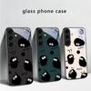 Забавный стиль от руки Для Samsung Galaxy S20 S21 S22 S23 Plus S24 FE S25 Ultra S26 Edge S25+ S20+ S22+ Черный Стеклянный Чехол для Телефона