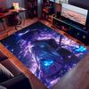 1pc Demon Slayer Shinobu Kocho Print Area Rug - Soft,Washable Non-Slip Indoor Mat for Office Chairs,Living Room,Home Office Decorative Rug