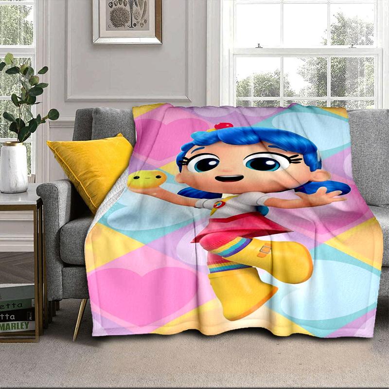 Rainbow Kingdom Adventure Blanket Flannel Blanket for bed, sofa, Camping, Hiking, Picnic Essentials, gift for family Fan gifts