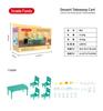 Forest Villa Set Toys Forest Animals Family Mini Furniture Model Living Room Bedroom Tv Refrigerator Ornament