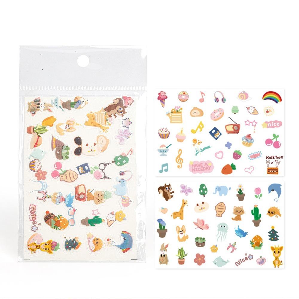 [Фотолаборатория] [Набор из 2 листов] Мультяшные наклейки для камеры Instax и фото Instax для DIY украшения CAC30