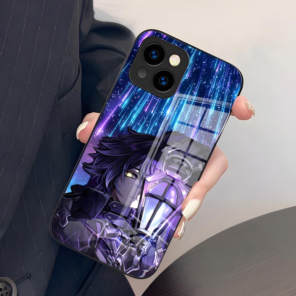 Чехол для телефона Genshin Impact Flins для IPhone 17 Pro Max 15 Pro 16 14 Plus 12 13 Mini 11 Pro Ударопрочная стеклянная крышка