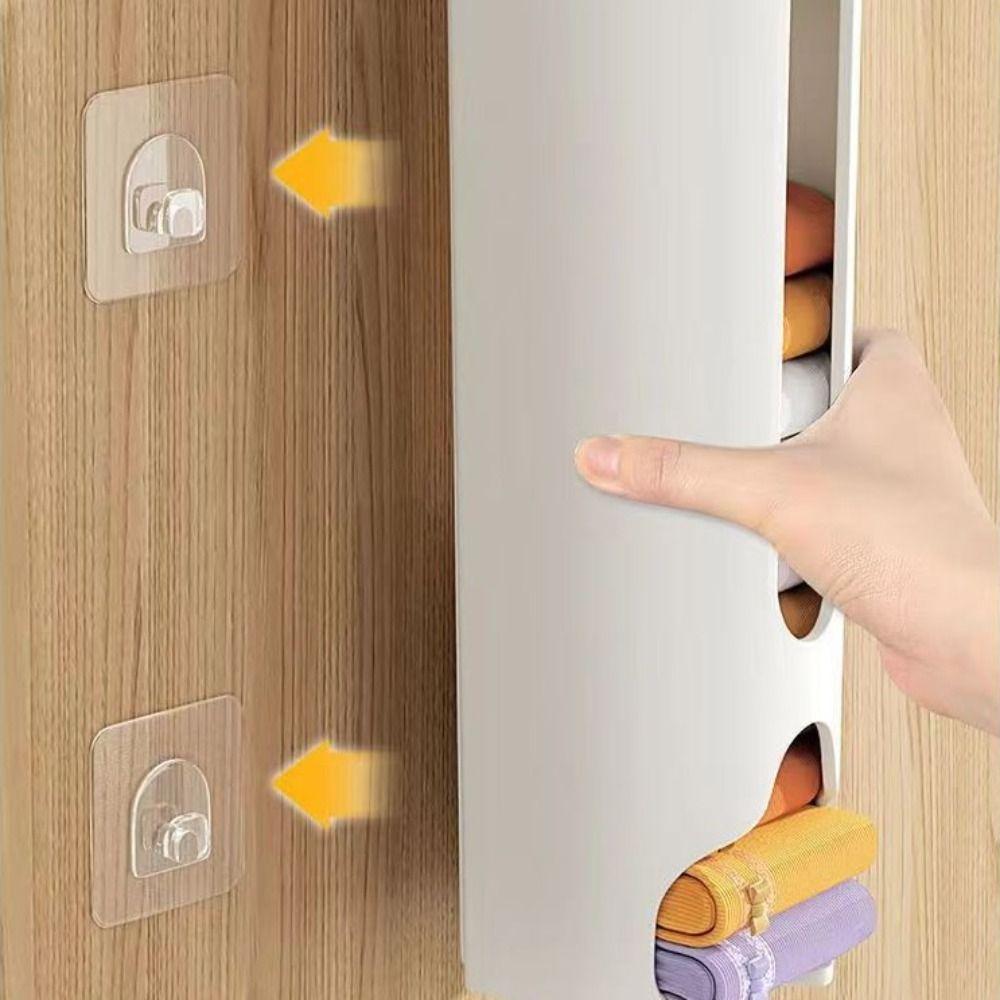 Dustproof Garbage Bag Dispenser Wall-Mounted Panties Socks Organizer New Underwear Storage Box