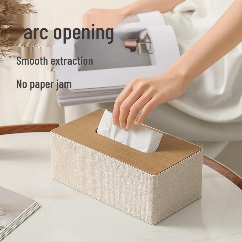 LIEI Leather Tissue Box