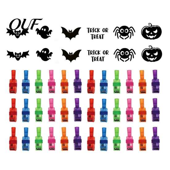 Small Prizes for Events 36 Pcs Halloween Finger Projector Lights, Mini Pattern Projectors, LED Projection Light Educational Sensory Play Tool