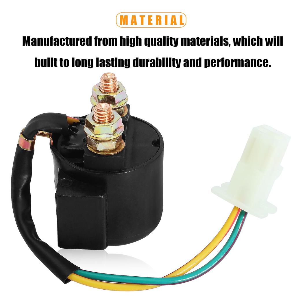 QAZAKY Starter Solenoid Relay Yamaha Badger Big Bear Breeze Champ Grizzly Kodiak Radian Moto-4