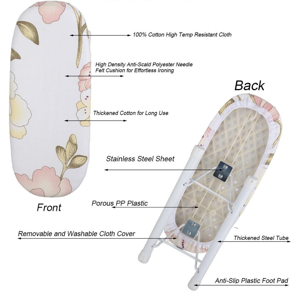 10.43 Inch Foldable Sleeve Ironing Board Portable Folding Ironing Board  Collar Ironing