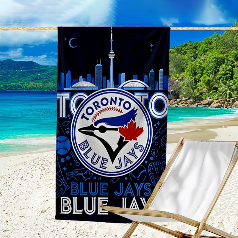 Blue Jays Logo Quick-Dry Microfiber Beach Towel Super Soft & Absorbent for Bath, Beach, Travel Bath Time Accessory, Fan gifts