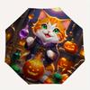 1pc Pharmacist Kitten Halloween Automatic Opening and Closing Folding - A Good Choice for Gifts, Fashionable and Convenient Umbrella With Cute Ca
