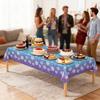 Одноразовая скатерть водонепроницаемая с зимней тематикой покрытие для стола скатерть со снежинками сверкающая для рождественских новогодних вечеринок