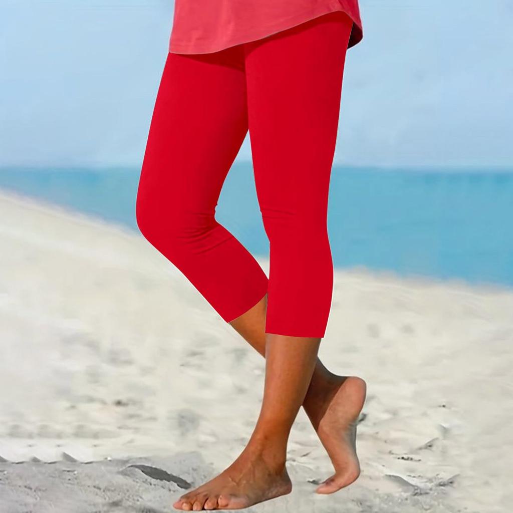 Женские модные однотонные повседневные обтягивающие брюки для йоги 7/10