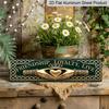 2D Flat Aluminium Decorative Sign Featuring Celtic Knots and A Claddagh Heart Design, Symbolizing Friendship and Loyalty. This Vintage-Style Wall