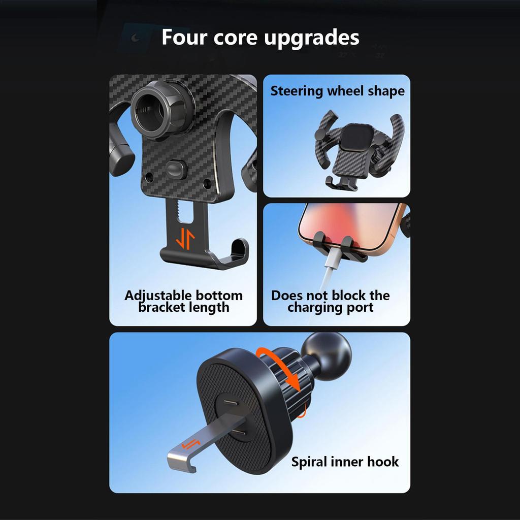 New Car Air Outlet Mobile Phone Holder Retractable Cradles Smartphone Support Rack Shape Gravitys Mobile Navigation Bracket