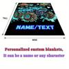 Monster Truck Flannel Throw Blanket Personalized Big Foot Racing Car Kids Sofa Blanket