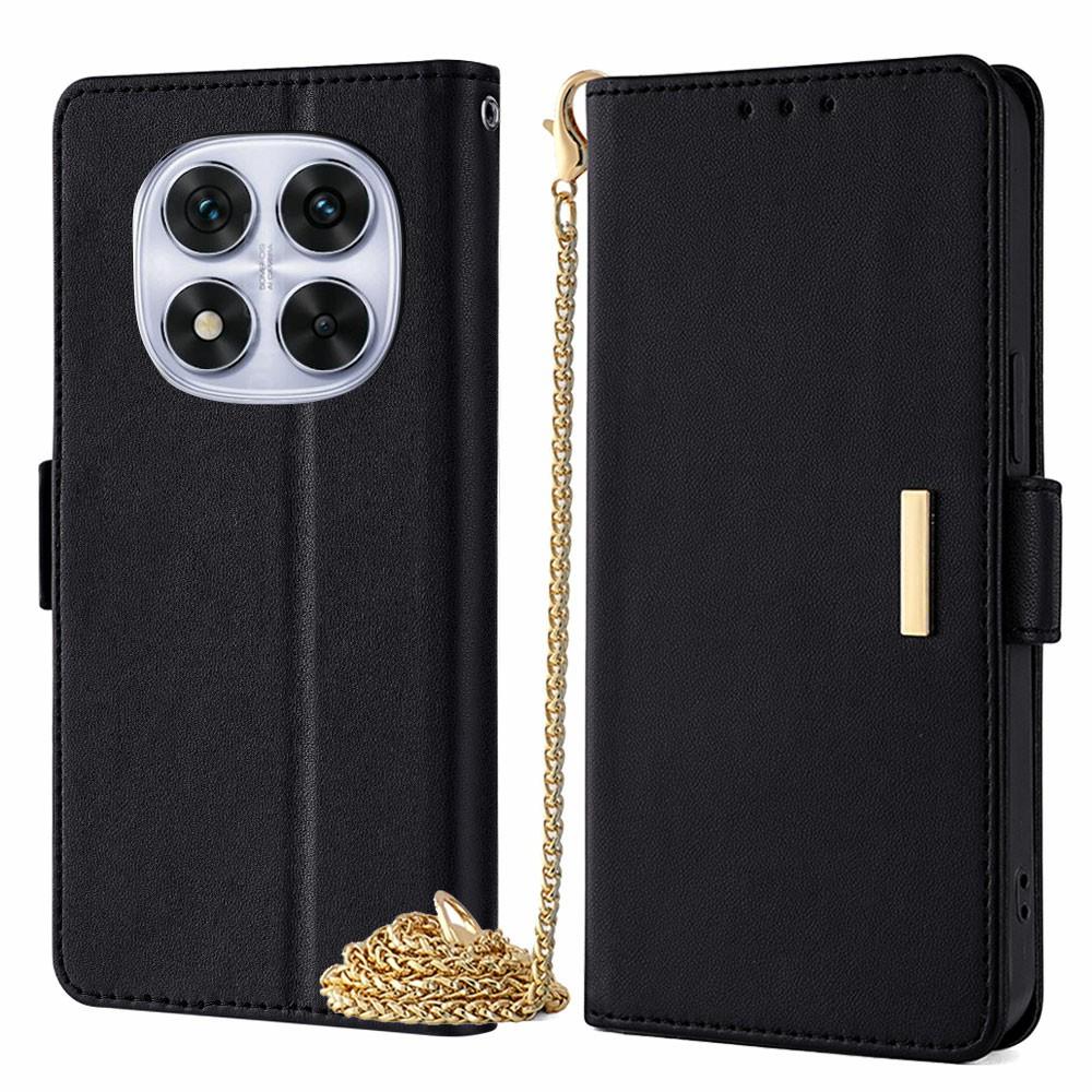Phone Case For Xiaomi Redmi Note 14 Pro 5G/Note 14 Pro+ 5G/Poco X7 5G PU Leather Wallet Stand Cover with Crossbody Shoulder Strap