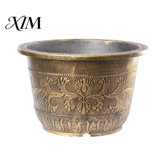 Large Capacity Decorative Planter Water Lily Planter, Vintage Round Plant Pot, Without Drainage Hole, Bowl with No Extra Plastic Flower Pot for Lotus,