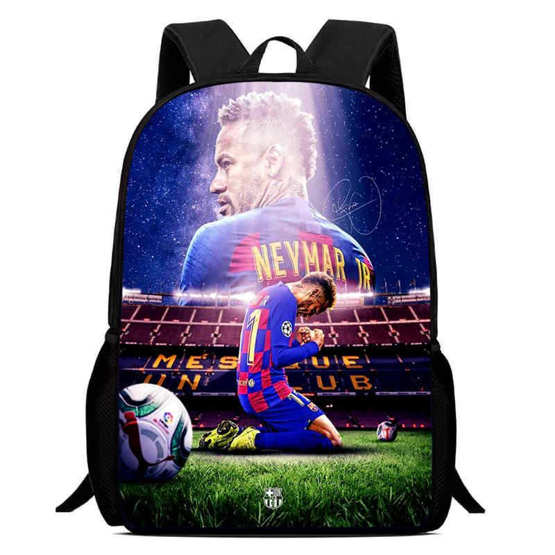 Криштиану Лионель Месси Роналду Неймар Рюкзак с узором футбольной звезды Детский