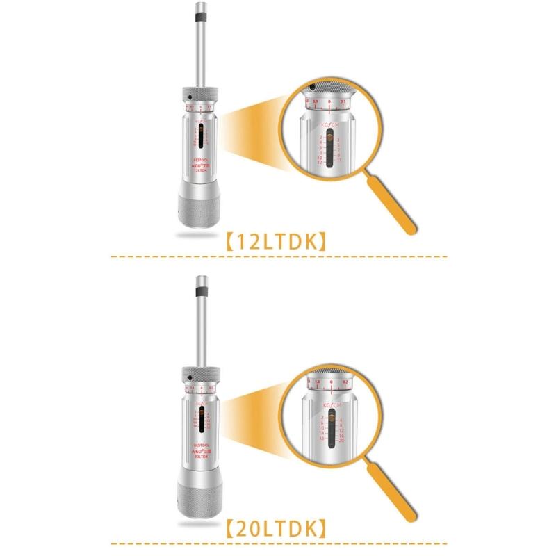 Динамометрическая отвертка с калибровочными метками, системой быстрой смены бит, удобной конструкцией рукоятки для профессиональных техников
