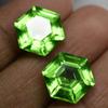 Pair Of 18.25 Ct NATURAL Green Peridot   Fancy Cut Loose Gemstone AAA