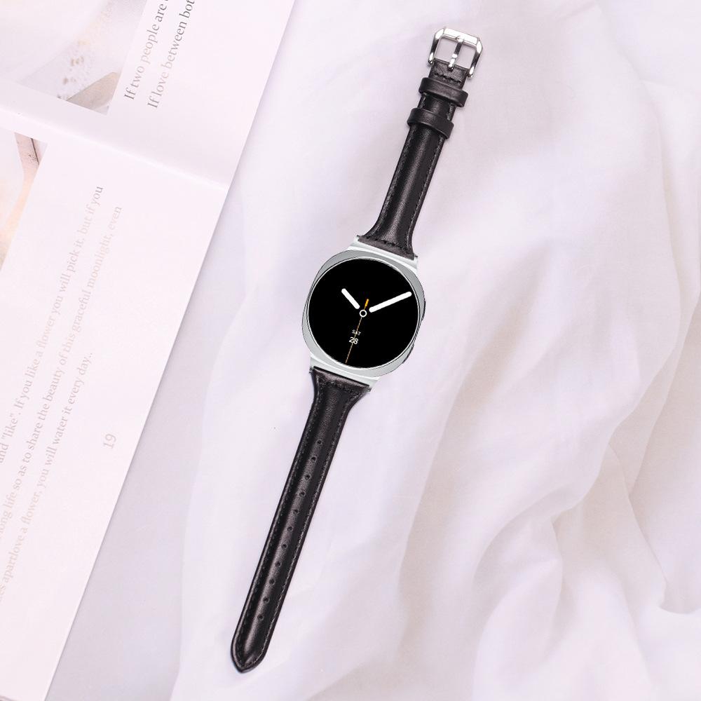 Тонкий кожаный ремешок для часов Samsung Galaxy Watch8 40 мм 44 мм Classic, Тонкий кожаный ремешок для часов Samsung Galaxy Watch Ultra