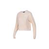 Logo Crew Neck Short Sweatshirt Women Sweatshirts Light-Yellow 939930-838