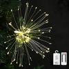 150 LEDs DIY LED Fairy String Lights 8 Modes Hanging Starburst Holiday Light with Remote Control Decoration Outdoor
