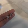 2025 Trendy Zircon Knotted Earrings: Exquisite Korean Style for Women