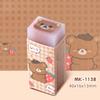 1 Piece Cute Eraser For Student Kawaii Cartoon Animal Pencil Eraser Lovely Stationry Durable Eraser Student School Supplies