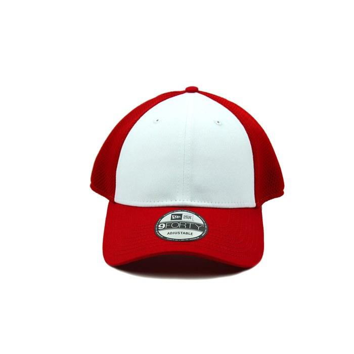 [New Era] 9FORTY Mesh Cap Snapback (WHITE/SCARLET)