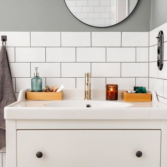 Plateau de rangement - Creative Deco - Bois de hêtre - 22 x 9 x 5 cm - Organisateur - Durable