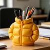 Кружка-подставка для ручек в форме пуховика, 3D-печатный настольный органайзер, креативный держатель для карандашей в виде пальто для кистей для макияжа, декор для домашнего офиса