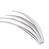 4pcs Chrome Car Wheel Eyebrow Arch Protector Trim Lips Fender Flares Universal