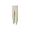 New Year Solid Color Elastic Waist Running Training Tapered Knit Sports Pants Unisex Pants Khaki 625837-90
