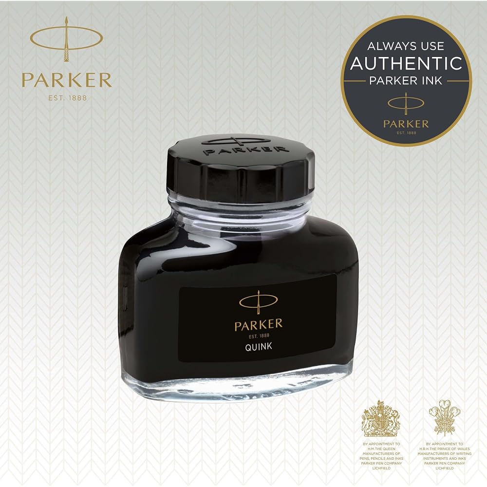 PARKER Parker Чернила для ручки Quink Черные S1162110 57мл Обычные Импортные