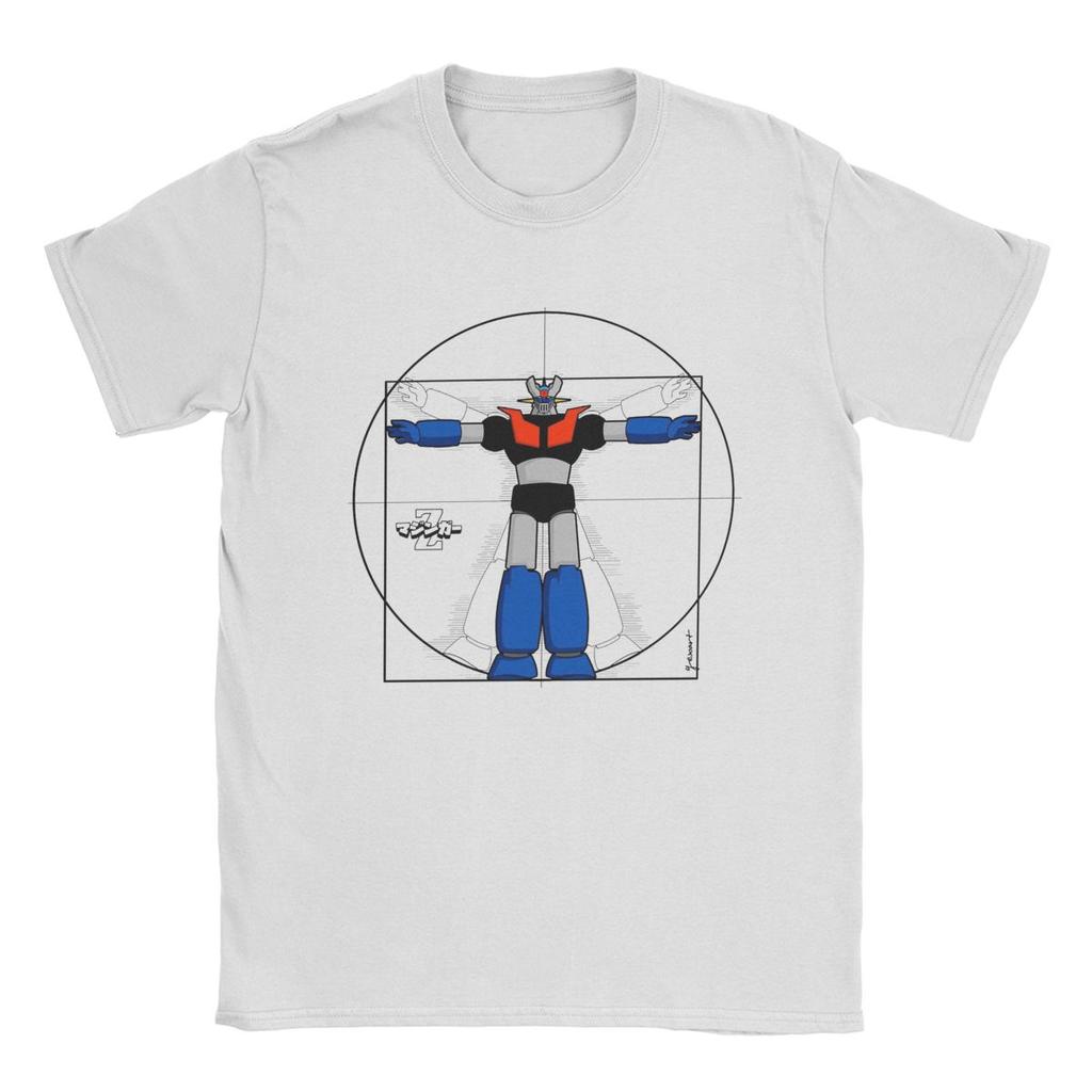 Футболка Vitru Mazinger Z Мужская Аниме Грендизер Повседневная Хлопковая Футболка с Круглым Вырезом и Коротким Рукавом Уникальная Одежда